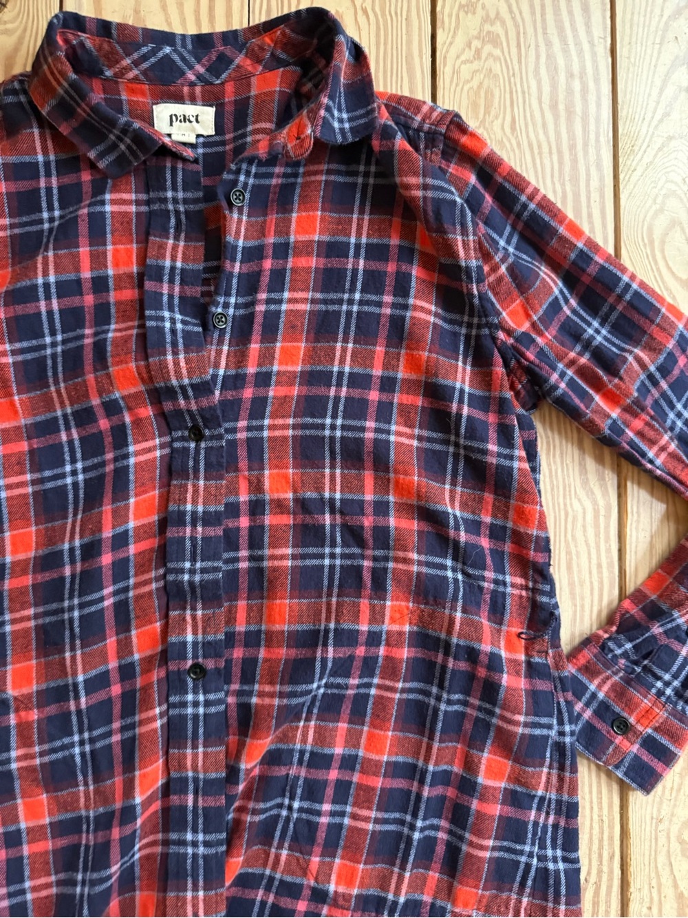 Pact Organic Cotton Flannel Sleep dress size m
